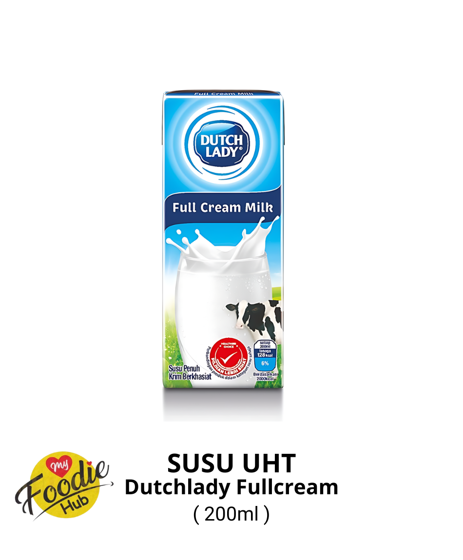 SUSU UHT DUTCHLADY FULL CREAM 200ML (1X24)