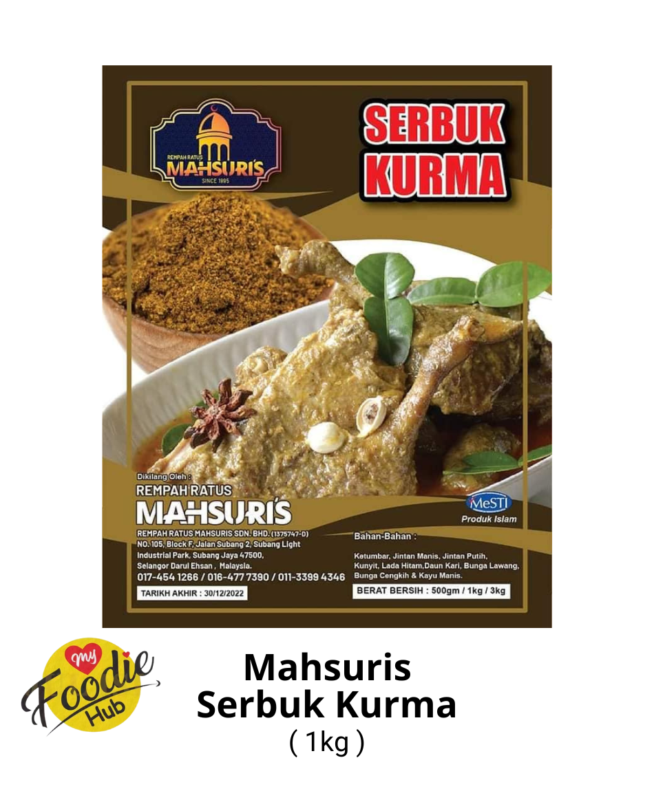 MAHSURIS SERBUK KURMA 1KG ( 1X15 PKT )