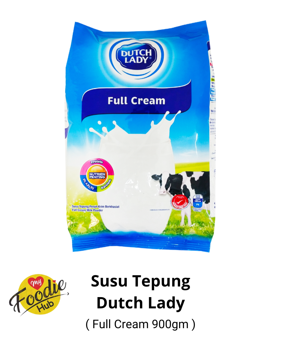 SUSU TEPUNG DUTCHLADY FULL CREAM 900GM (