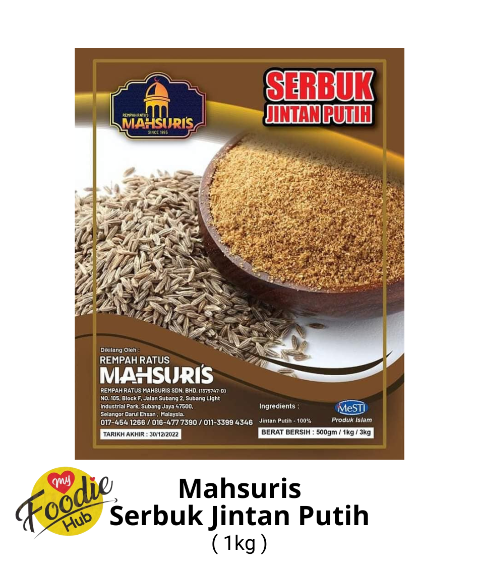 MAHSURIS SERBUK JINTAN PUTIH 1KG ( 1X15 PKT)