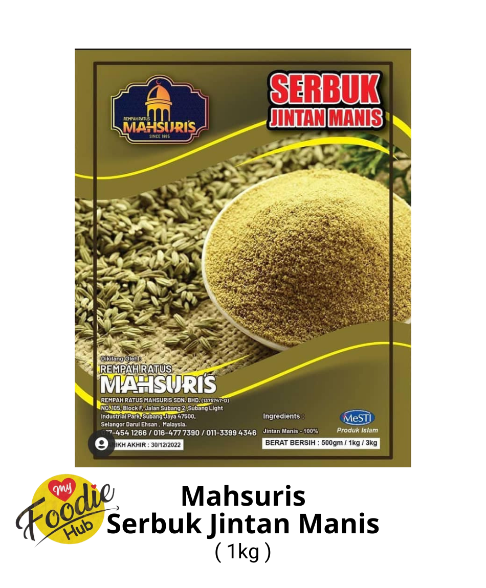 MAHSURIS SERBUK JINTAN MANIS 1KG ( 1X15 PKT)